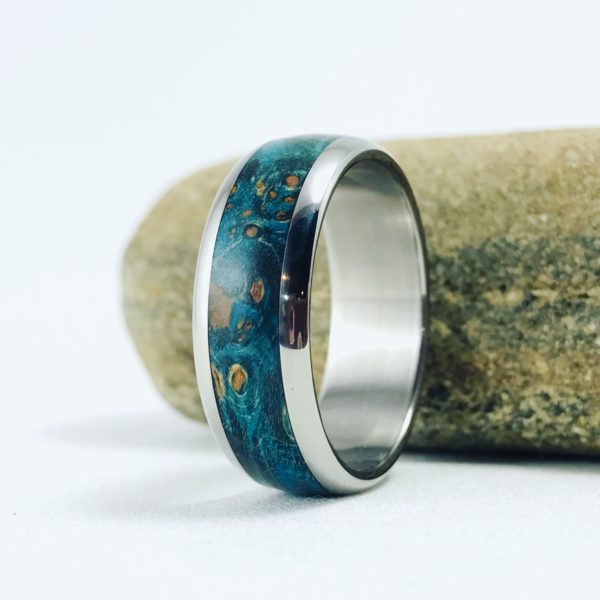 burl wood ring